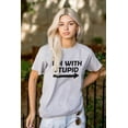 thumbnail image 3 of I'm With Stupid Best Friend BFF Goals Plus Size Crewneck Graphic Tee Shirt Brisco Brands 3X, 3 of 5