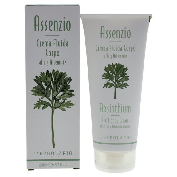 L'Erbolario Absinthium Fluid Body Cream Lotion, Body Moisturizer, 6.7 oz