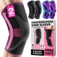 thumbnail image 1 of Rodillera DR. BRACE ELITE con estabilizador de talla (paquete de 2). Rodillera para mujeres y hombres, ideal para entrenamiento, deportes y uso diario. Manga de compresión para máxima sujeción del dol, 1 of 5