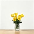 thumbnail image 1 of Horivan Handmade Glass Flower Arrangement Mini Vase Decorative Centerpiece for Desk, 1 of 7
