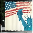 thumbnail image 4 of Ambesonne American Flag Shower Curtain, Liberty, 69"Wx84"L, Multicolor, 4 of 5