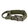 thumbnail image 2 of Deago Tactical Dog Collar Military Dog Collar Adjustable Nylon Dog Collar Heavy Duty Metal Buckle with Handle for Dog Training (Green, L), 2 of 9