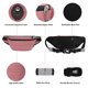 thumbnail image 3 of Hukapapa Bolso multifuncional para correr a prueba de salpicaduras, bolso de pecho para hombre, riñonera para correr y senderismo al aire libre, color rosa, 3 of 6