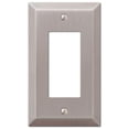 thumbnail image 1 of Century Brushed Nickel Steel - 1 Rocker Wallplate, 1 of 1