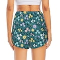 thumbnail image 4 of Goofa Floral Printed Women 2 in 1 Running Shorts,Quick Dry Athletic Workout Shorts,High Waisted Athletic Shorts with Liner Pockets-Medium, 4 of 9
