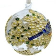 thumbnail image 5 of Cloisonne Blue Birds Glass Ball Ornament, Gift Boxed Holiday Floral Decoration, 5 of 6