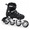 Black-X-Large - Adult (6-8 Men/7-9 Women), variant on Deep Blue XX-Large - Adult (9-11.5 Men/10-12.5 Women) Adjustable Inline Skates