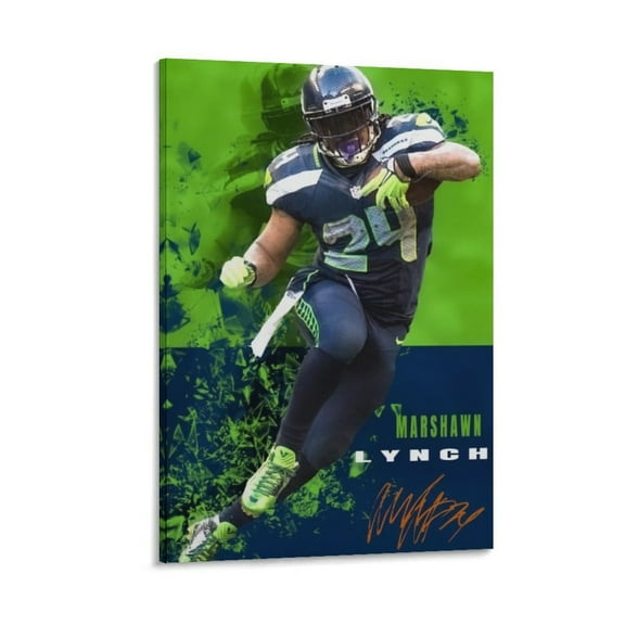 Marshawn Lynch Poster 2 Art Poster Canvas Painting Decor Wall Print Photo Gifts Home Modern Decorative Posters 24x36inch(60x90cm)