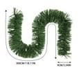 thumbnail image 5 of CoreLiving Extra Long Outdoor Garland Christmas Garland Green Garland for Porch Decorations, Non-Lit Soft Artificial Greenery Holiday Decor for Home Garden Indoor Outdoor Use, Guirnaldas de Navidad, 5 of 8