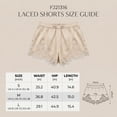 thumbnail image 4 of Lace Shorts for Women Silky Low Rise Boxer Y2k Shorts Summer Causal Lounge Pajama Shorts, M, 4 of 6