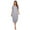 Gray, variant on Women's Sleepwear Duster/Casual Nights/Short Sleeve Duster/Housecoat/House Dress Long Nightgown S-3XL