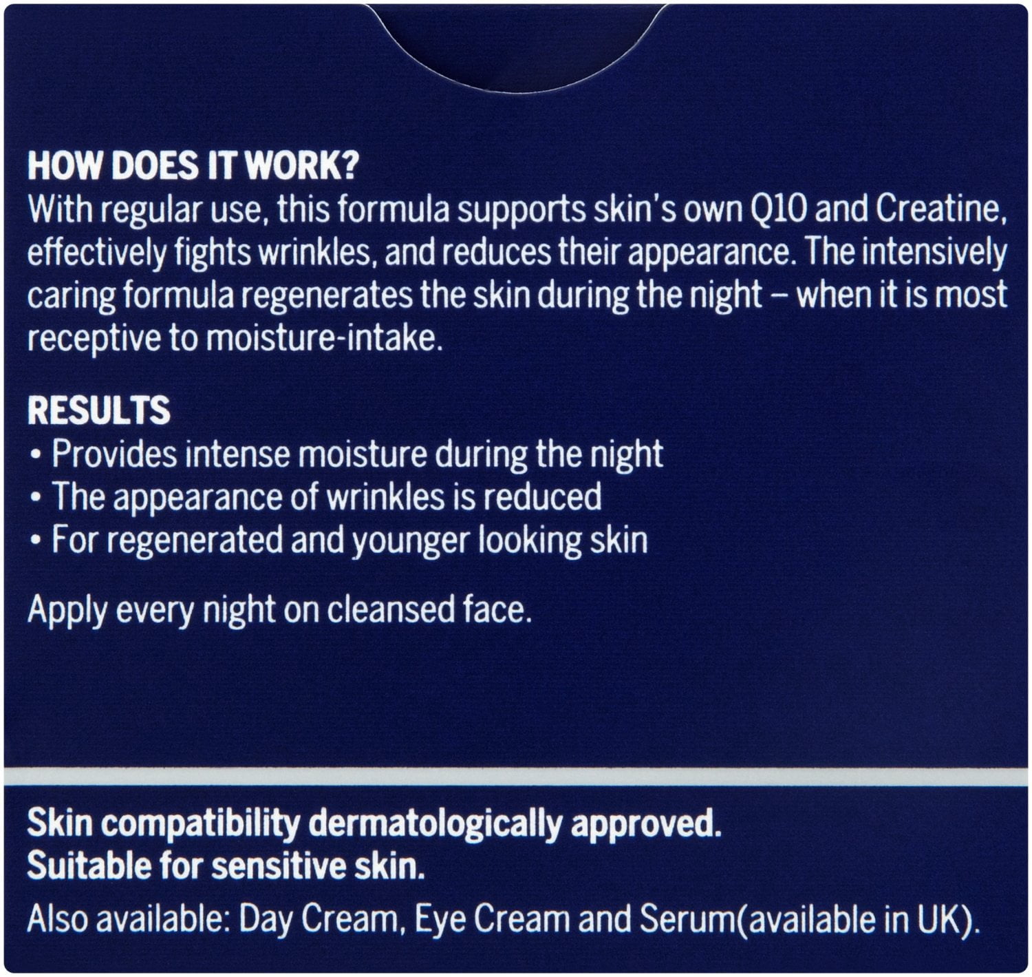 Nivea Q10 Plus Anti-Wrinkle Face Night Cream, 50 ml, Pack of 3