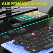 Tsuinz Wired Gaming Keyboard and Mouse Combo with Led Light for PC Laptop Xbox 1 PS4, Black