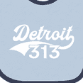 thumbnail image 4 of Inktastic Detroit 313 Boys or Girls Baby Bib, 4 of 4