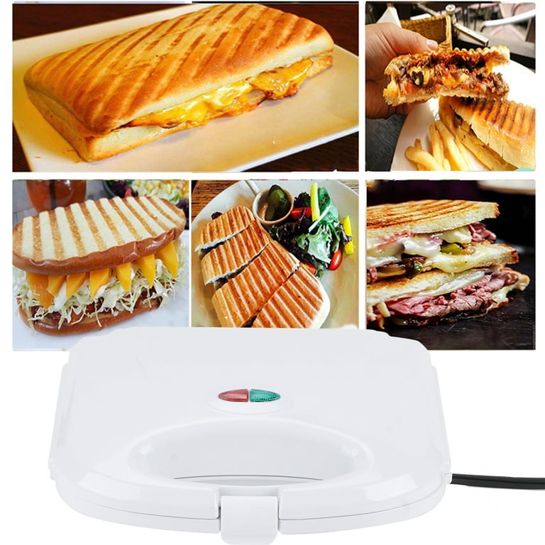 LYUMO Panini Press Grill Sandwich Maker Household Non-stick Versatile Grill  Breakfast Machine Baking Pan Small Size 750W 