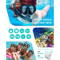 thumbnail image 2 of YUHX Diving Mask, Diving Goggles Snorkel Set for Adults and Youth,Panoramic View Anti-Fog Lens Anti-Leak Dry Top Snorkel Gear Goggle for Swimming Snorkeling Mask and Scuba Diving Mask, 2 of 8