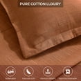 thumbnail image 5 of BNM Modern Cotton Matelasse Bedspread Set, California King, Burnt Orange, 5 of 7