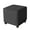 Black, variant on LKJYER Ottoman Cover, Ottoman Slipcover Velvet Foot Stool Cover Soft Square Storage Ottoman Cover Removable Washable with Elastic Bottom