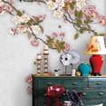 thumbnail image 2 of IDEA4WALL 6pcs Chinese Floral Pink Peach Blossom Peel and Stick Wall Murals for Home Decoration - 100"x144", 2 of 5