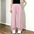 thumbnail image 5 of Rvasteizo Girls Ruffled Hem Pants Wide Leg High Waist Elastic Waist 5-15Y Kids Bottoms 7 Years, 5 of 5