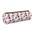 thumbnail image 1 of Disketp Watercolor Wine Estuche Organizador de Lápices de Cuero, Estuche de Oficina con Cremallera para Bolígrafo y Lápiz, 1 of 6