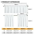 thumbnail image 4 of Yuyamidu Snowman Kitchen Curtains and Valances 3 Panel Sets Cute Short Tier Curtains with Rod Pocket Easy to Install Drapes Treatment Tier Curtain Christmas Home Decor, 4 of 5