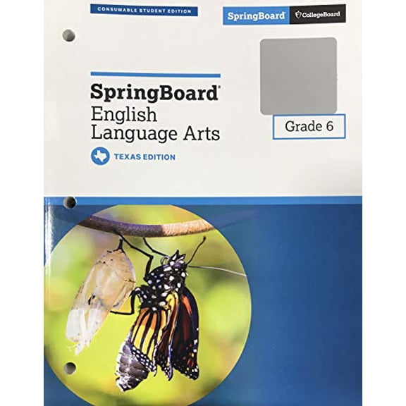 Pre-Owned SpringBoard English Language Arts Grade 6 - Texas Student Edition, 9781457310119, 1457310112, Paperback,