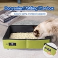 thumbnail image 1 of LiMimmuu Cat Litter Box With Semi-enclosed Design Splash-proof Litter Box Litter Box Easy to Clean Portable Foldable Toilet Tray Convenient for Home Outdoor Travel, 1 of 7