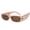 Brown, variant on Diamond Personalized Multicolor Sunglasses for Adults with Universal Fit, UV Eye Protection and Fashion PC Frame