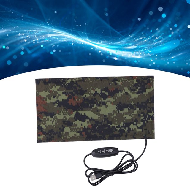 Compresse Chauffante Électrique en Fibre de Carbone à 3 Vitesses, Alimentée par USB, DC5V, Étanche, Chauffage à Infrarouge Lointain, Longue Durée, Sûre et Fiable, pour Vêtements