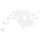 thumbnail image 2 of Bbto 48 Piezas Mariposa Decoración De Pared Espejo Diy Pegatinas De Mariposa 3D Calcomanías Removibles Para El Hogar Dormitorio Escuela Baño Sala De Estar Decoración (Blanco), 2 of 5