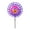 Purple, variant on Joernso Handheld Windmill Toy Double Layer Vibrant Color Lightweight Wind Spinner Kids Toys Garden Decoration