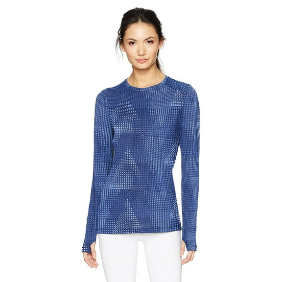 Saucony Women's Freedom Long Sleeve Crew Tee, Lakeside Print, Small