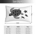 thumbnail image 2 of Balery Family Of Sea Turtles Funda de Cojín Estampada, Regalos para Mujeres, Regalos de Amor para Ella, Regalos para Novia o Esposa, Funda de Almohada-20"x30", 2 of 6