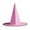 Pink, variant on Eolstice Pointed Witch Style Halloween Hat, Soft Fabric Wizard Cap, Festive Headwear For Halloween Party Outfit Accessory