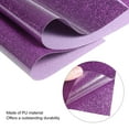 thumbnail image 4 of Uxcell Glitter Heat Transfer Vinyl Iron On Vinyl Dark Purple 12" x10" for DIY T-Shirt, Bag, Shoes, Hat 2Pcs, 4 of 6