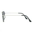 thumbnail image 5 of Bifocal Reading Sunglasses Unisex Vintage Fashion Panto Frame Black Silver +1.00, 5 of 5