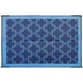 thumbnail image 2 of Camco 42876, Blue Lightweight, Breathable 6' x 9' Reversible Lattice Design Portable Outdoor Patio Mat Pad For Recreational Vehicle, Sport Utility Vehicle, Truck with Foldable 1 Piece 1 Count, 2 of 5