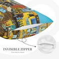 thumbnail image 5 of Balery Different Construction Site Vehicles Bedding Queen Pillow Cases - Envelope Closure - Soft Brushed Microfiber Fabric - Shrinkage and Fade Resistant Pillow Cases-, 5 of 9