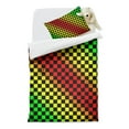thumbnail image 2 of Rainbow Checkerboard Duvet Cover and Pillowcase Set for Single Bedding, Bedroom Accessories for Kids Teens, 2 of 5