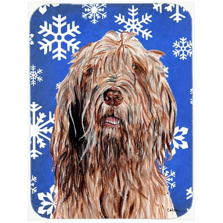 Otterhound Winter Snowflakes Mouse Pad, Hot Pad or Trivet SC9781MP