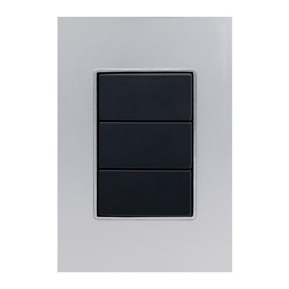 Placa 3 Ventanas Lexan Cristal Plata Alpha