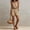 Khaki, variant on Women's Solid Color Halter Romper – Casual Sleeveless High Waist Shorts Jumpsuit Summer Beach Outfit with Pockets Navy Blue,M