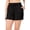 Black, variant on Womens French Terry High Waist Cotton Shorts