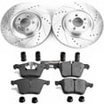 thumbnail image 3 of PowerStop Front Z23 Evolution Sport Carbon-Fiber Ceramic Brake Pad and Drilled & Slotted Rotor Kit Fits: JAGUAR Select Models K6282, 3 of 10