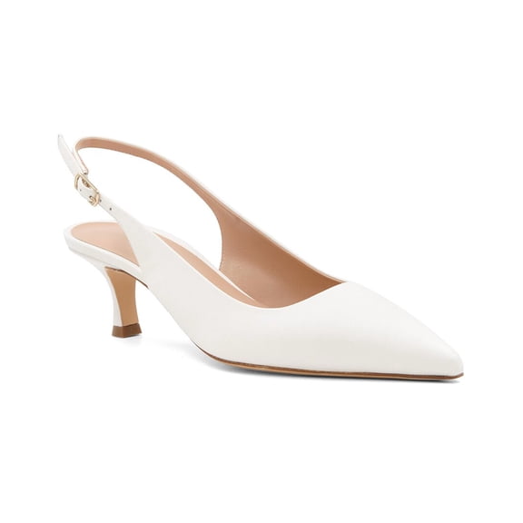 Bruno Magli Palerma Leather Sling Back, 9.5, White