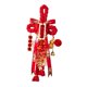 thumbnail image 2 of Colgante de nudo chino para decoración del Festival de Primavera, rojo con motivo de caballo, de tela. Estilo C, 2 of 8