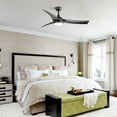thumbnail image 5 of imerelez 52 Inch Modern Black Ceiling Fan with 18W LED Light and Remote Control 3 ABS Blades DC Motor for Bedroom Living Roon, 5 of 8