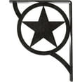 thumbnail image 4 of Ekena Millwork 1 1/2"W x 7 1/2"D x 10"H Austin Wrought Iron Bracket, (Single center brace), Antiqued Pewter, 4 of 8