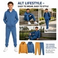 thumbnail image 7 of Quad Seven Boys Fleece Jogger Set - 4 Piece Basic Solid Full Zip Hoodie and Sweatpants (Sizes: 8-18), 7 of 7